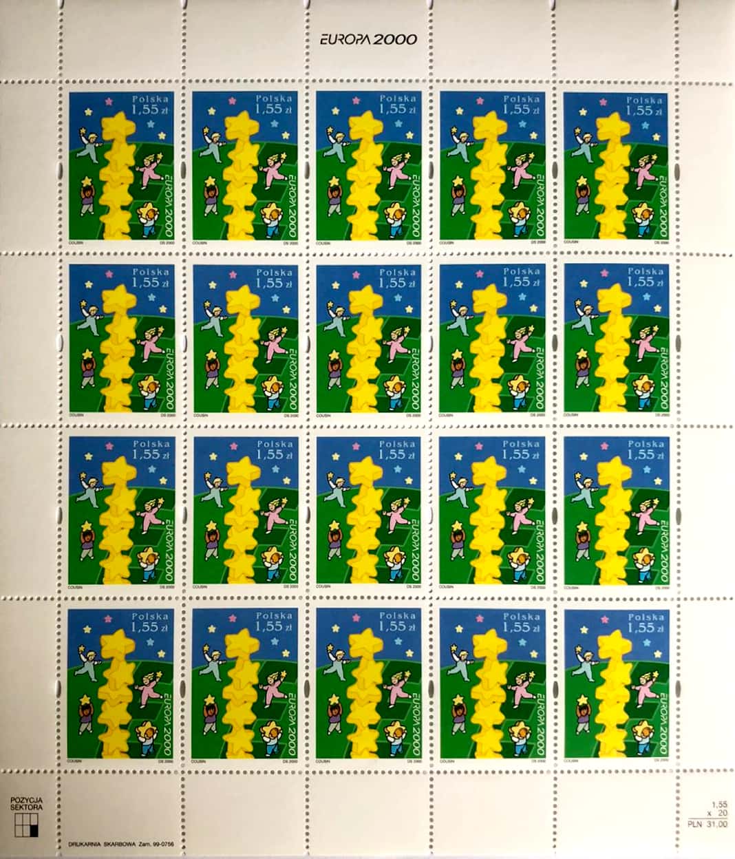 Polish Europa CEPT issue from 2000